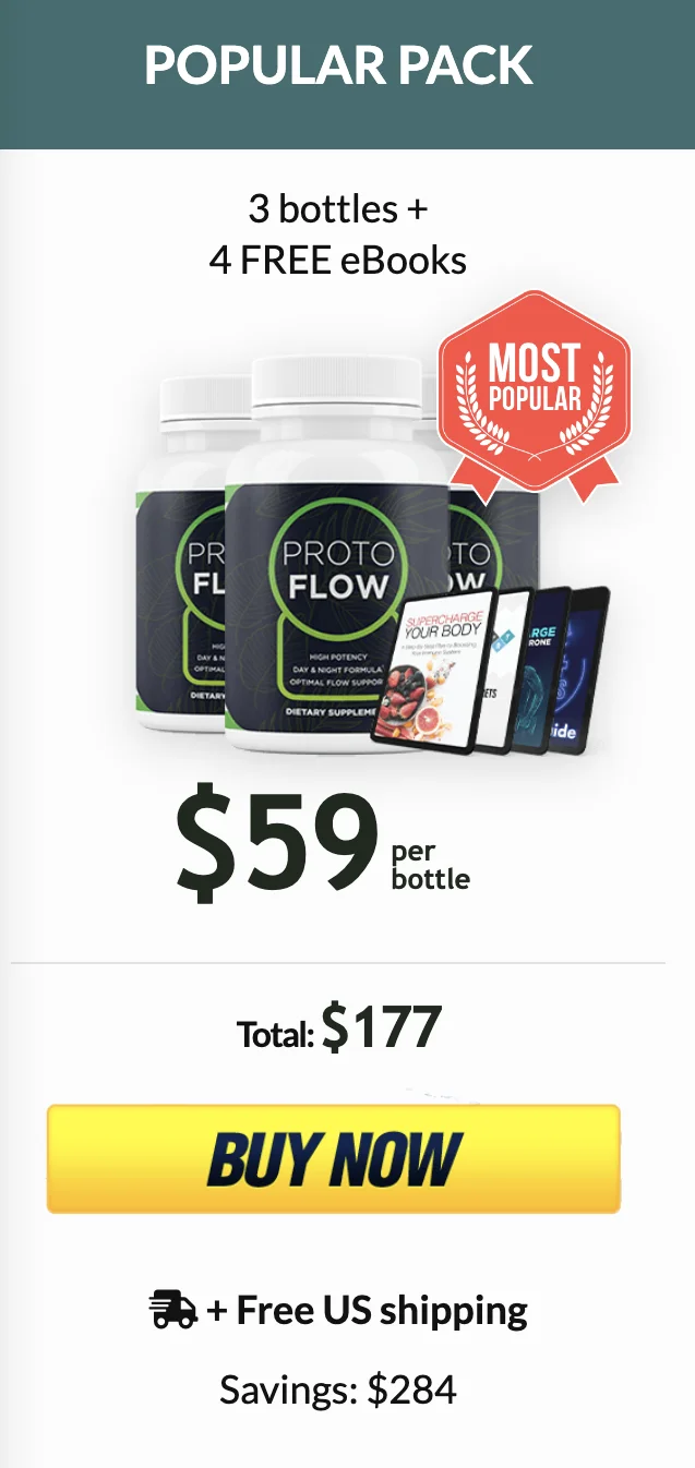 Protoflow price- 3 bottles